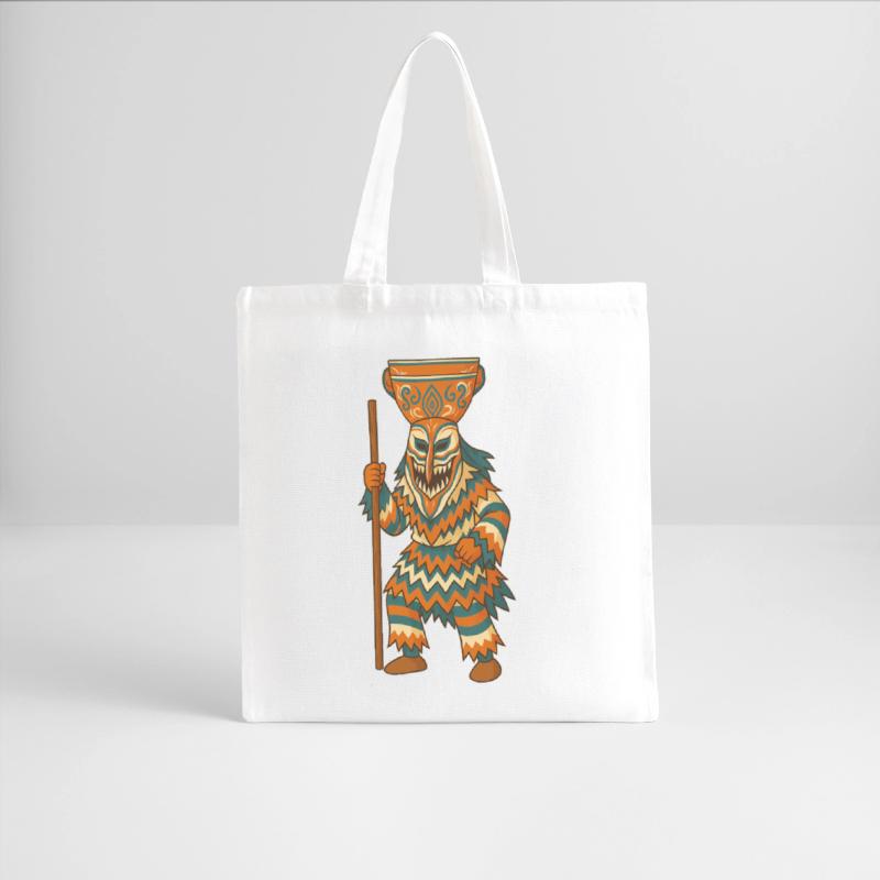 Tribal Masked Warrior Illustration