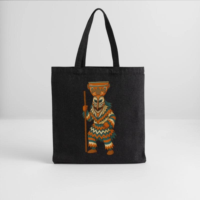 Tribal Masked Warrior Illustration