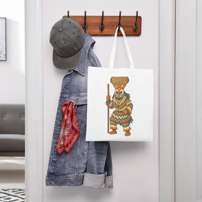 Tribal Masked Warrior Illustration