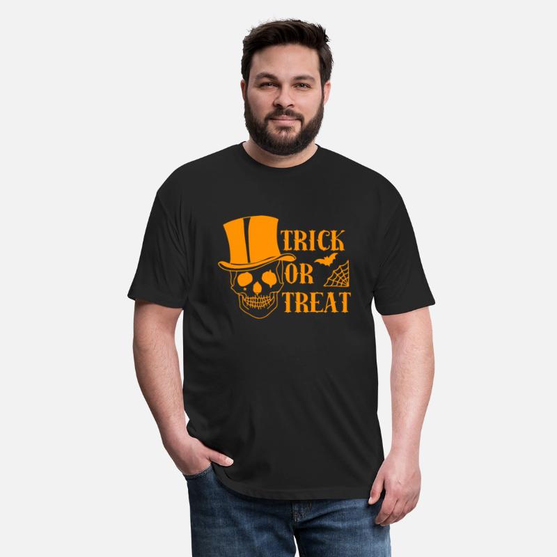 Trick Treat Spider Net Bat Skull Scary Halloween