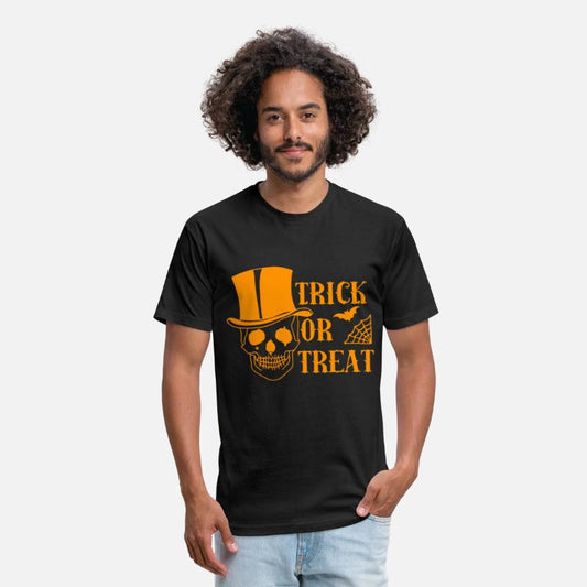 Trick Treat Spider Net Bat Skull Scary Halloween