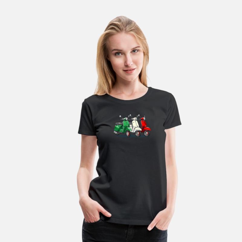 Tricolore - Italian Flag T-Shirt Italian Scooter