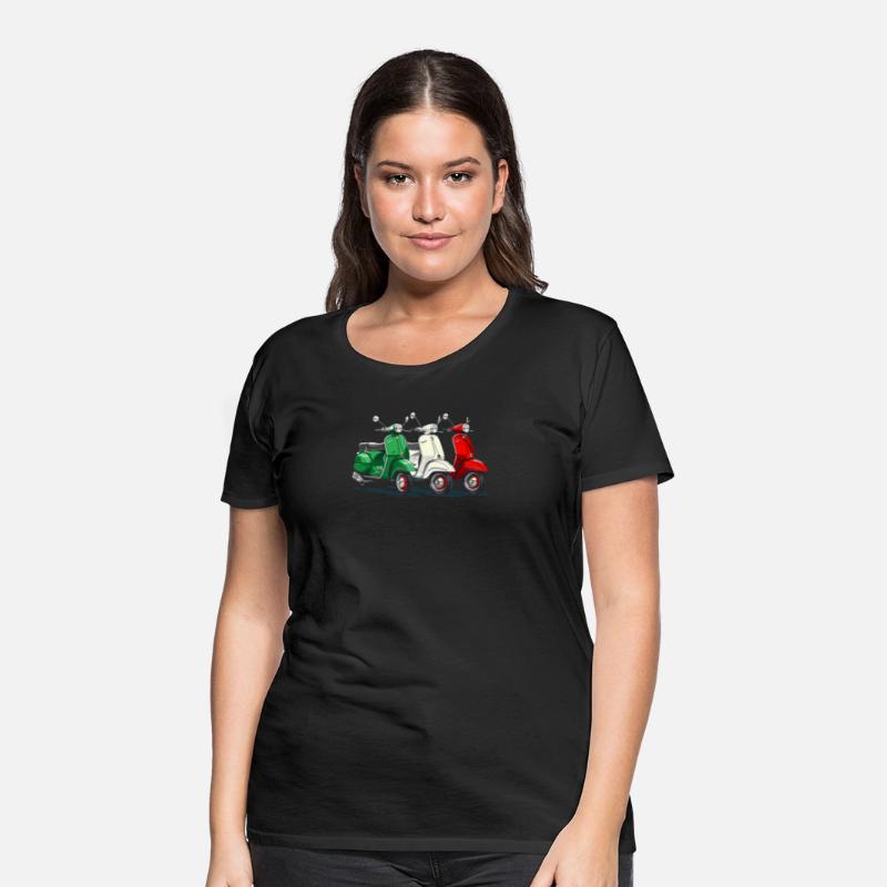 Tricolore - Italian Flag T-Shirt Italian Scooter