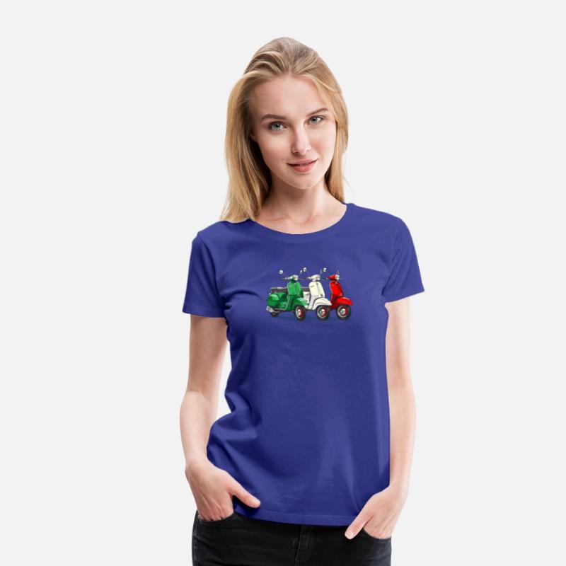 Tricolore - Italian Flag T-Shirt Italian Scooter
