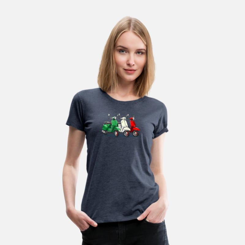 Tricolore - Italian Flag T-Shirt Italian Scooter