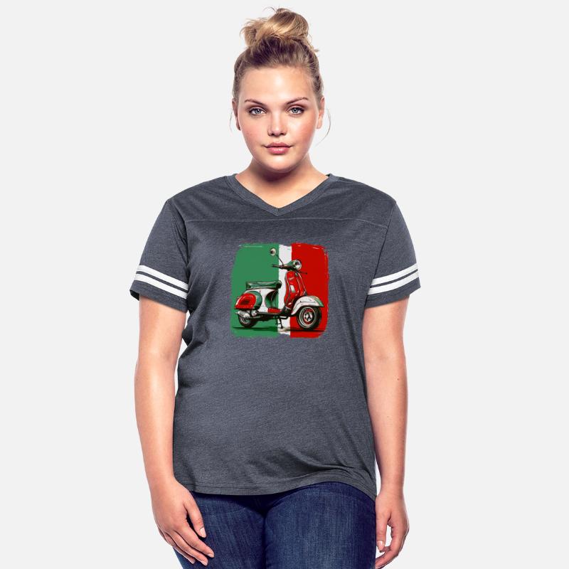 Tricolore - Italian Flag T-Shirt Italian Scooter