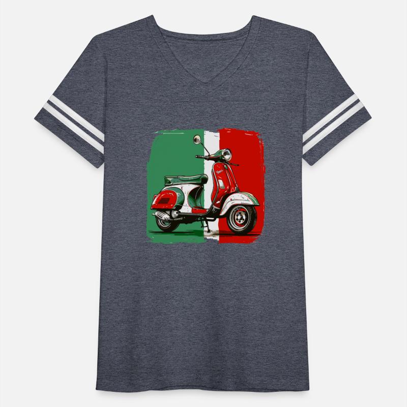 Tricolore - Italian Flag T-Shirt Italian Scooter