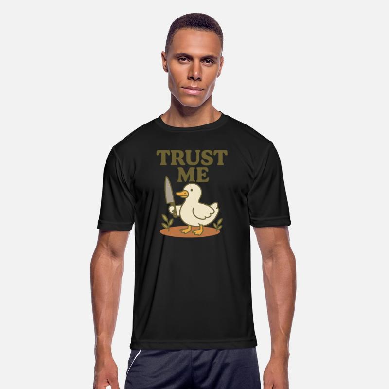 Trust Me – Duck with Knife Funny Meme Design