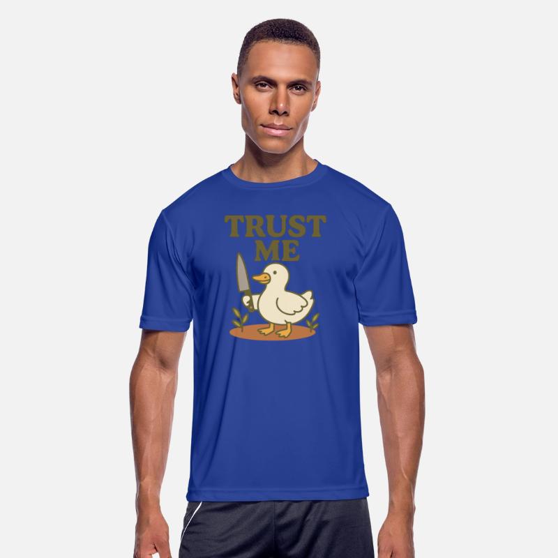 Trust Me – Duck with Knife Funny Meme Design