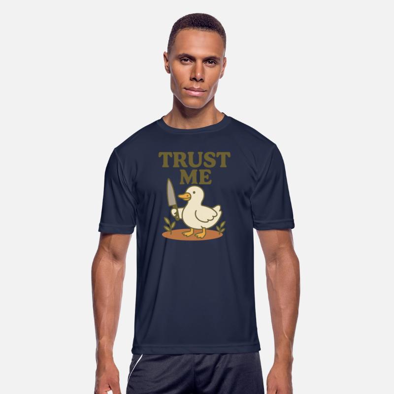 Trust Me – Duck with Knife Funny Meme Design