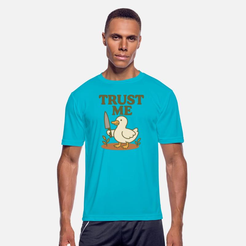 Trust Me – Duck with Knife Funny Meme Design