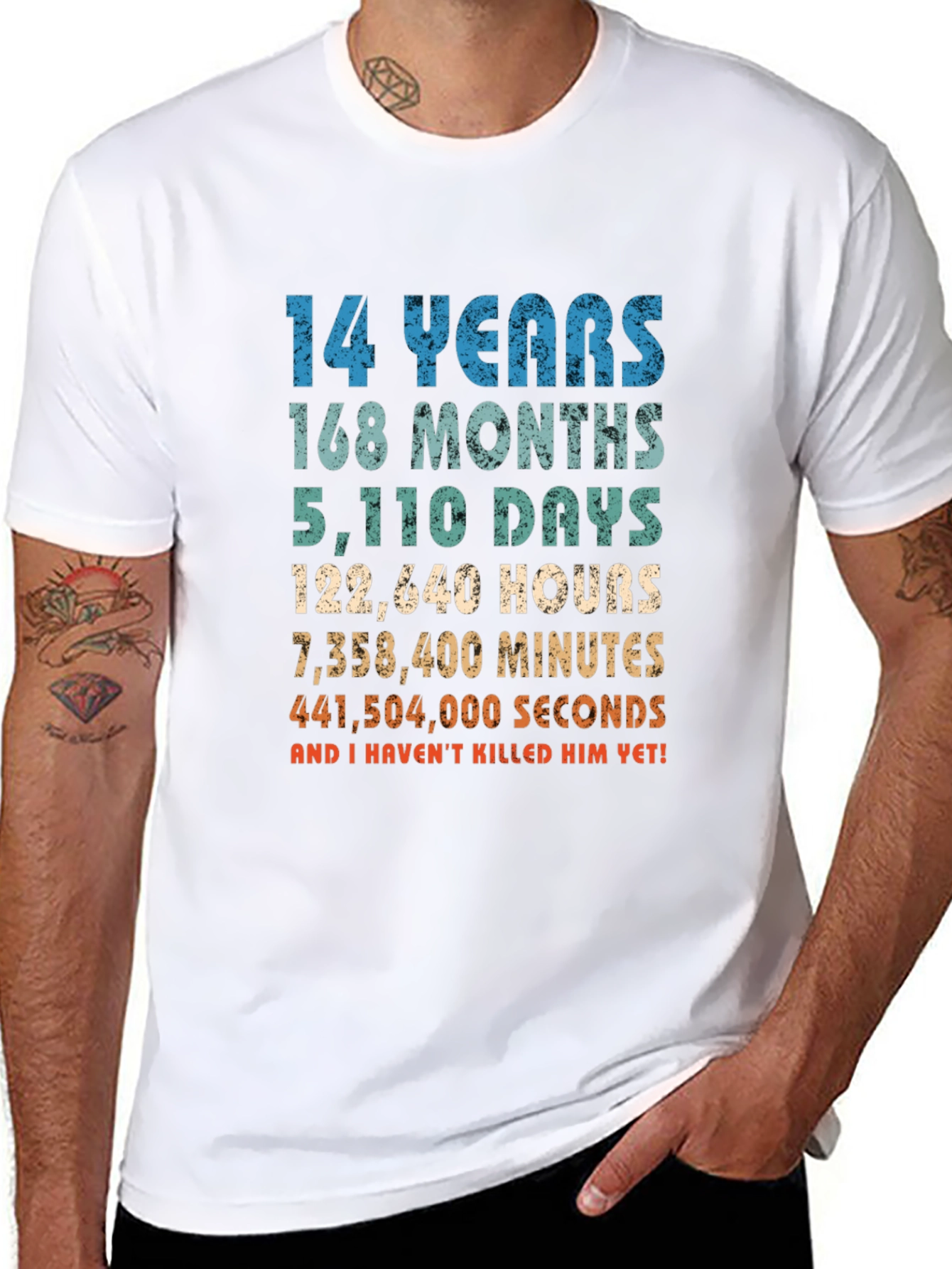 14 Years Anniversary Funny T-Shirt