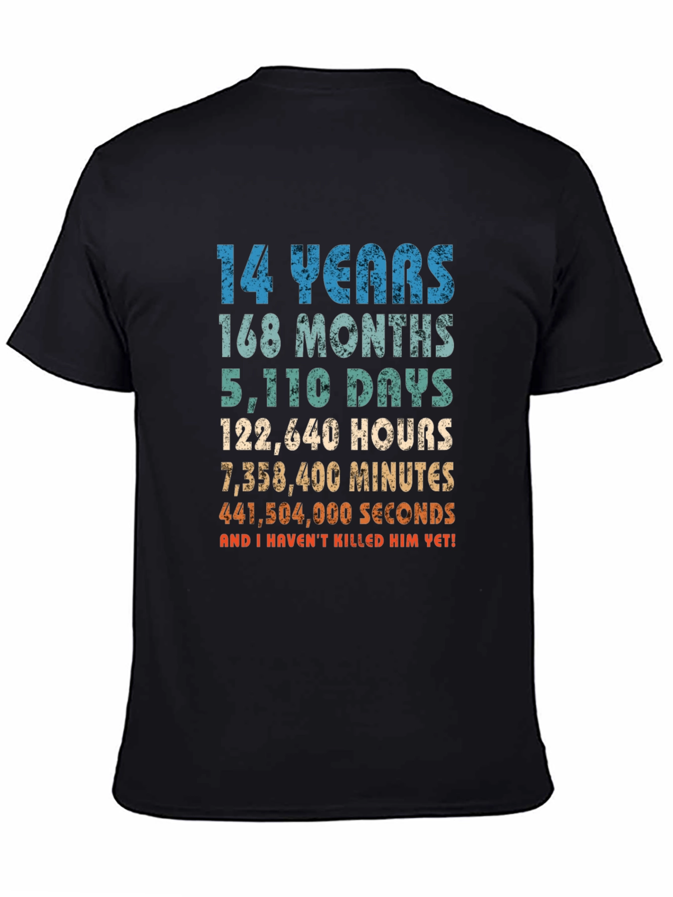 14 Years Anniversary Funny T-Shirt