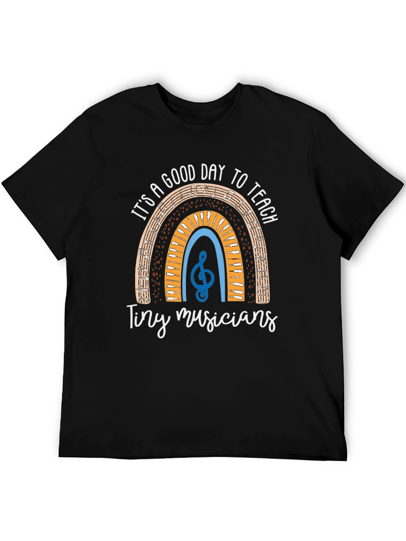 Teacher Music Rainbow Graphic T-Shirt