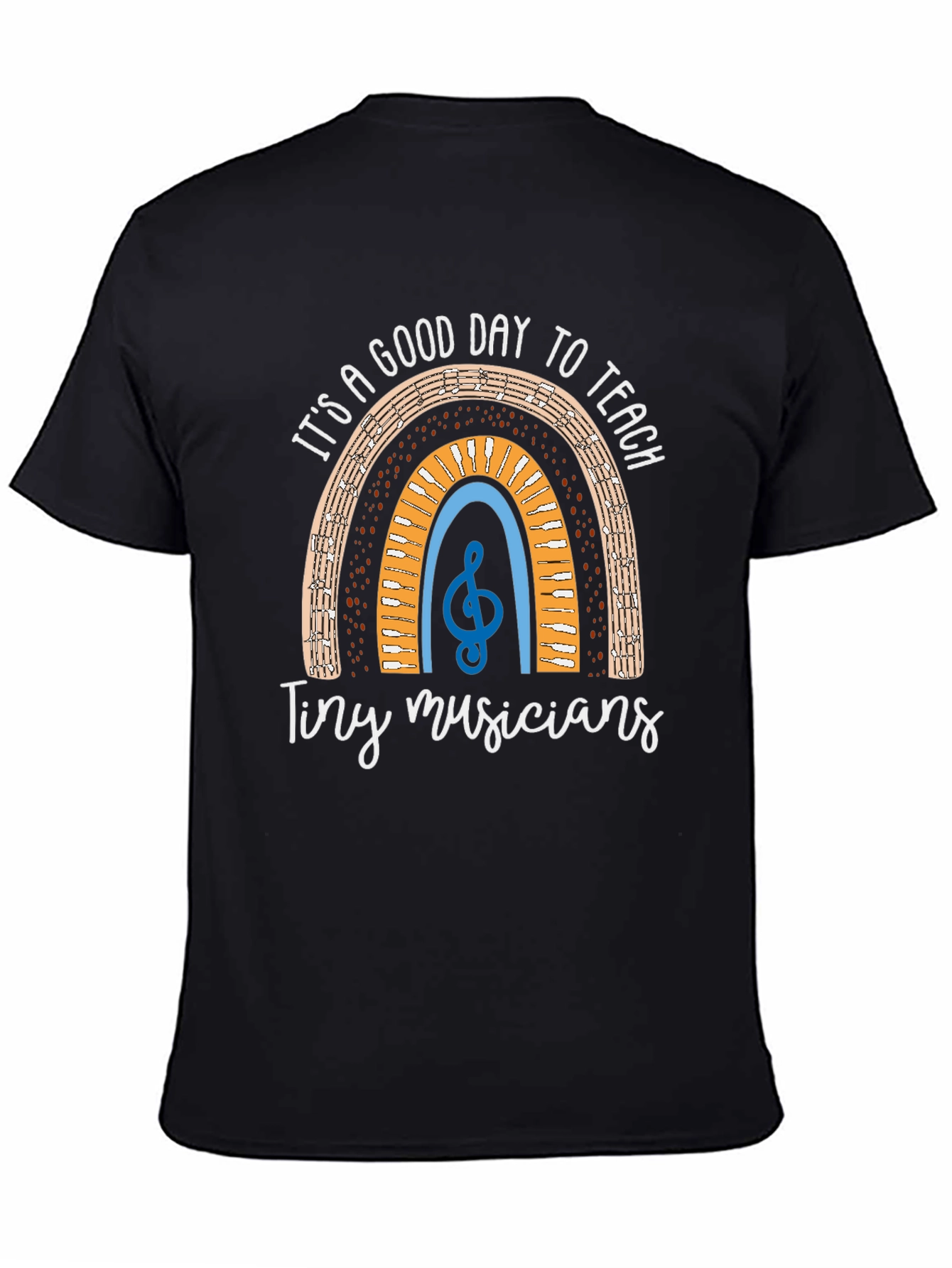 Teacher Music Rainbow Graphic T-Shirt