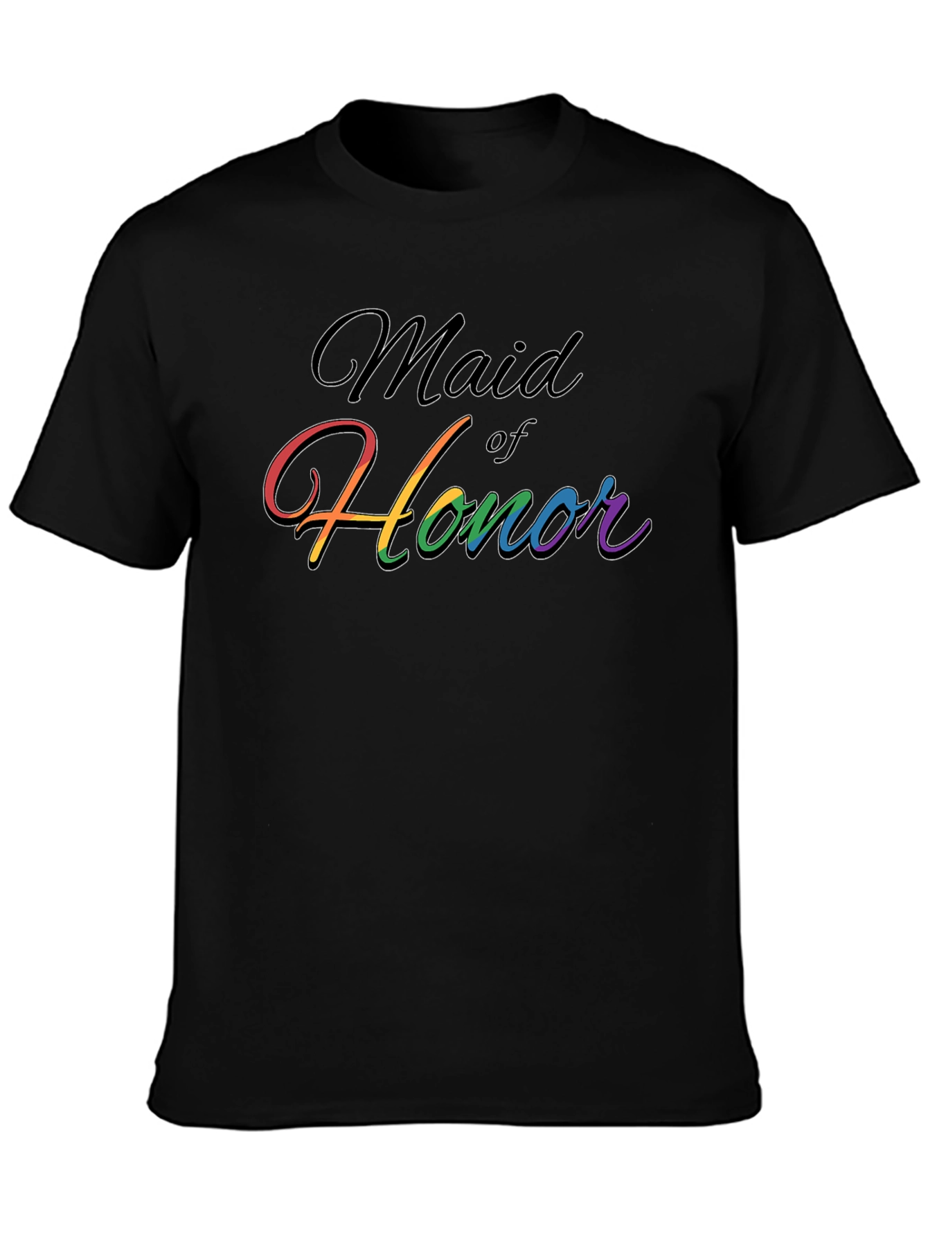 Maid of Honor Rainbow Pride T-Shirt