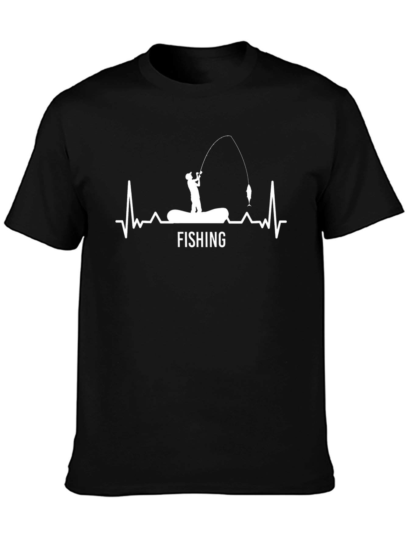 Fishing Heartbeat T-Shirt - Perfect for Anglers