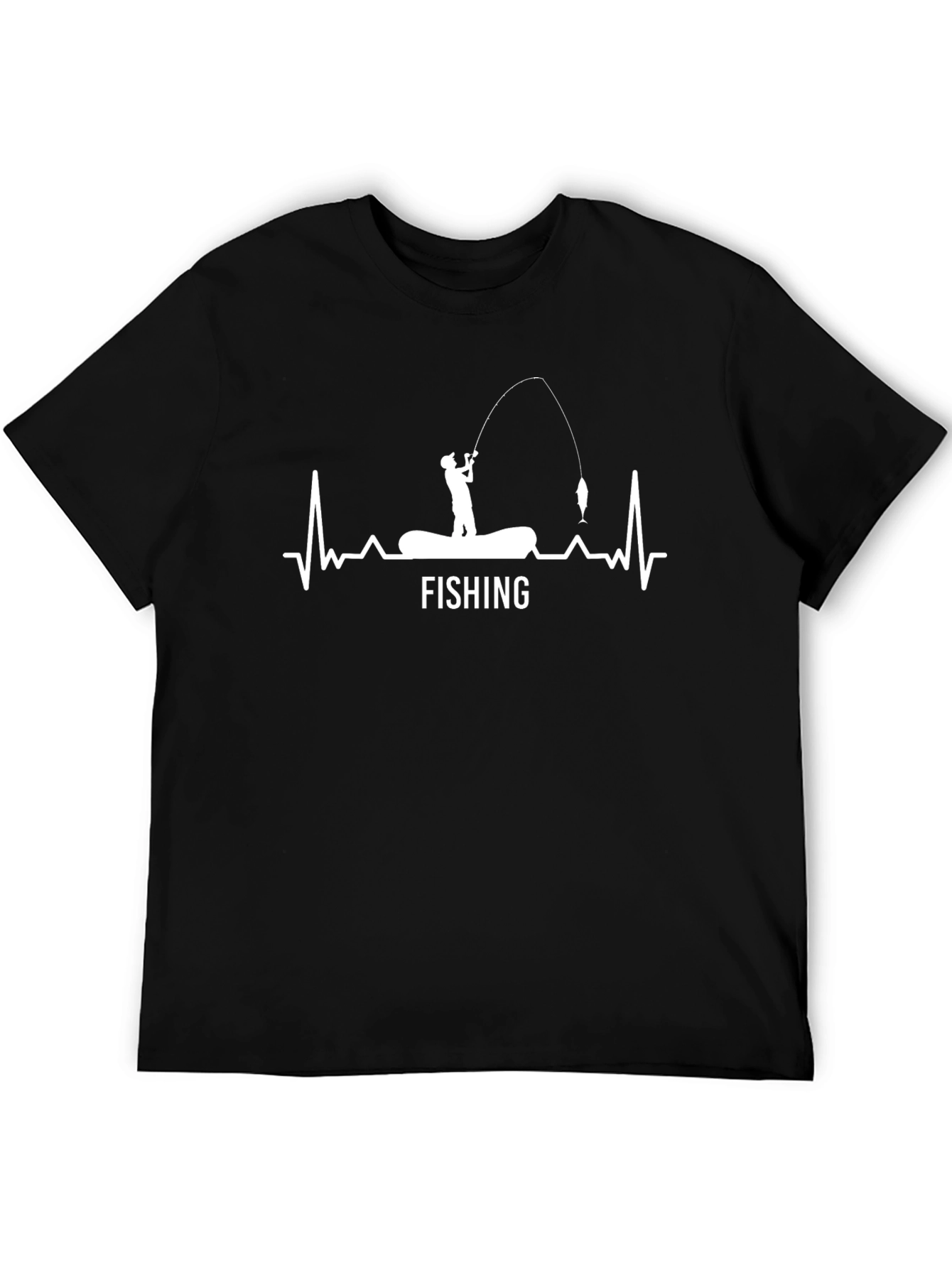 Fishing Heartbeat T-Shirt - Perfect for Anglers