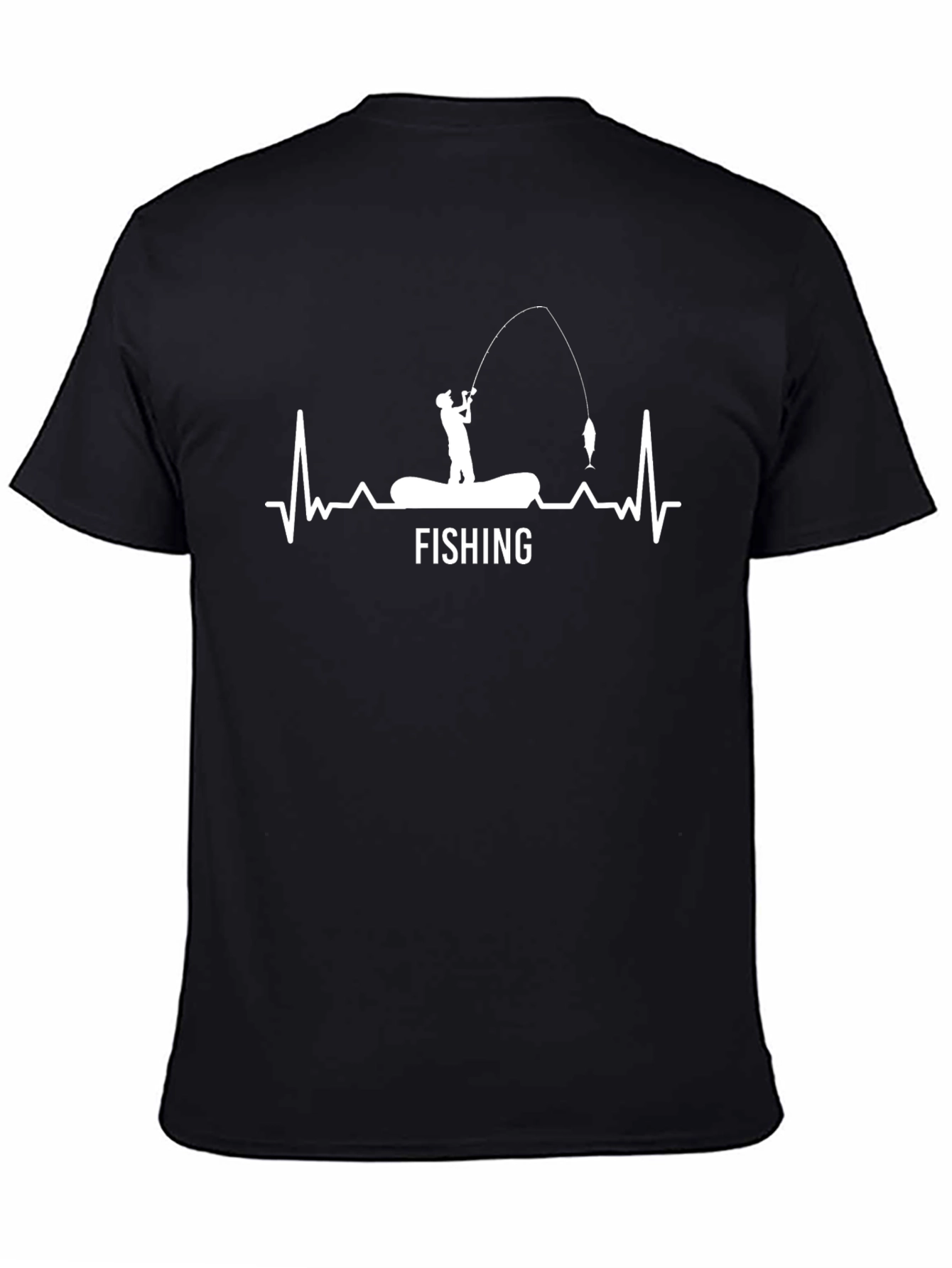 Fishing Heartbeat T-Shirt - Perfect for Anglers
