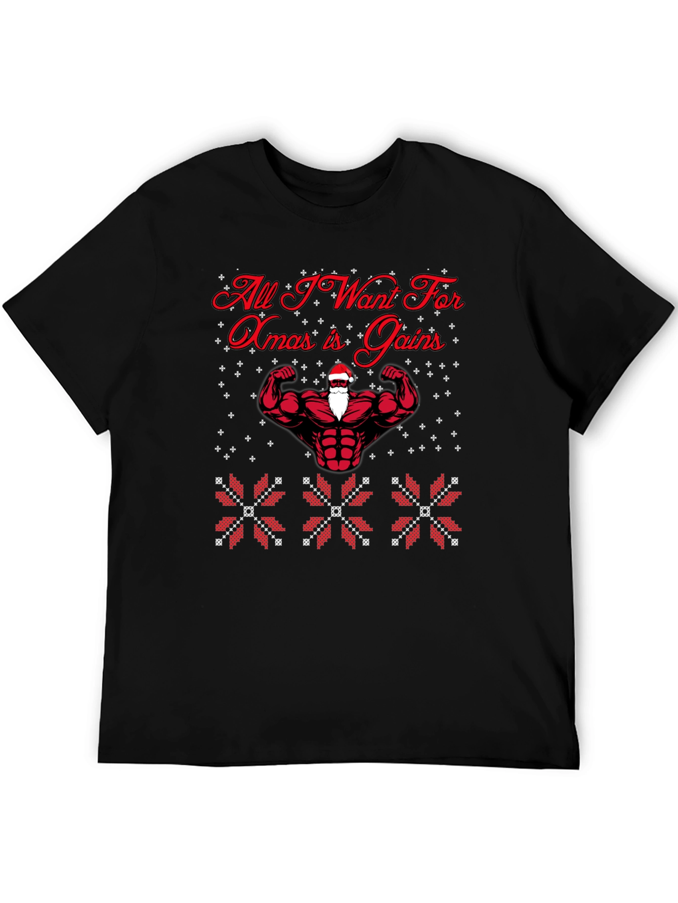 All I Want For Xmas Gains Santa T-Shirt