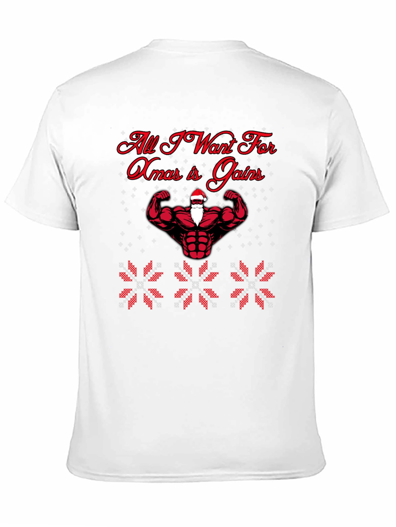All I Want For Xmas Gains Santa T-Shirt