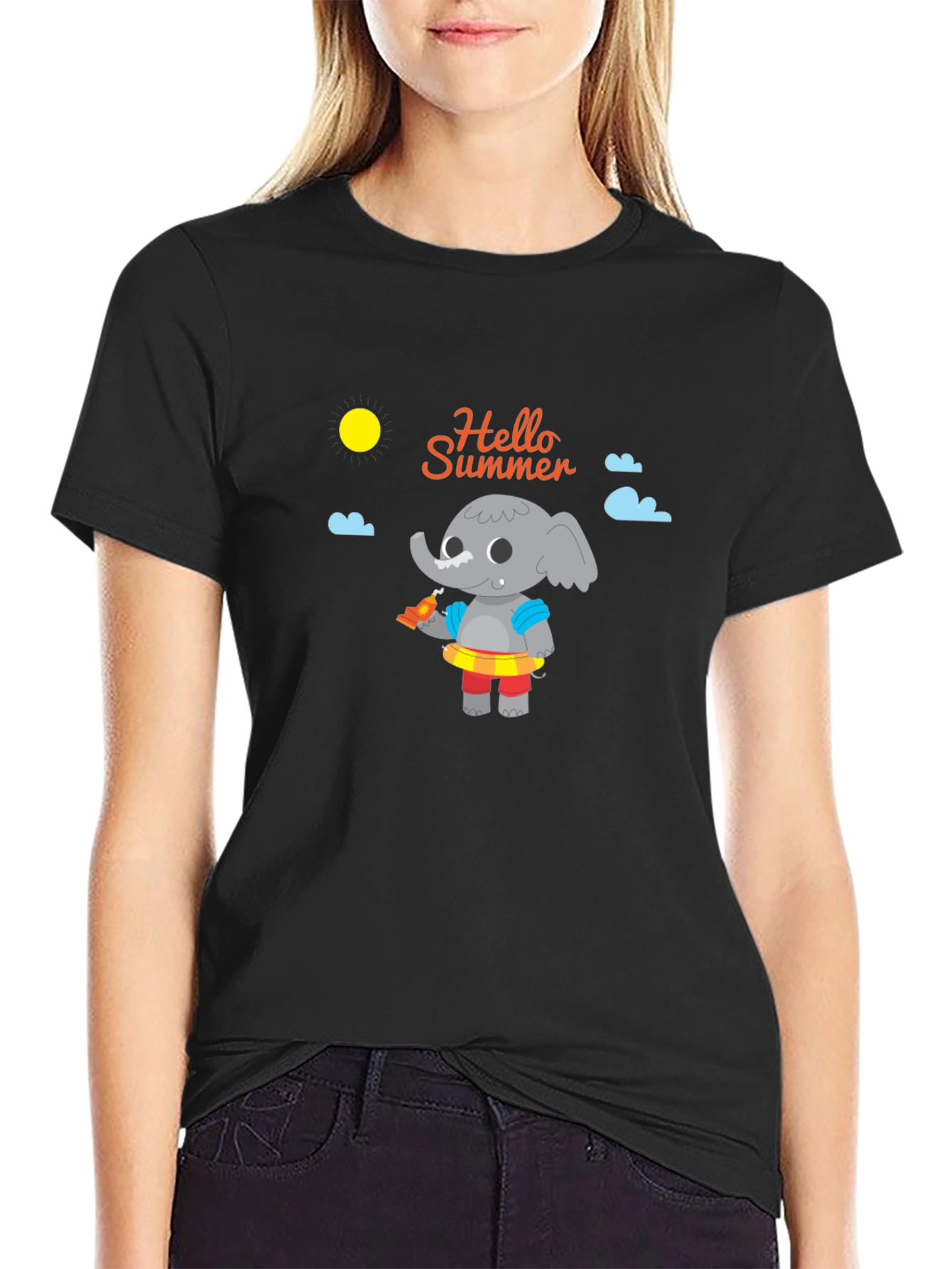 Summer Elephant Graphic Tee