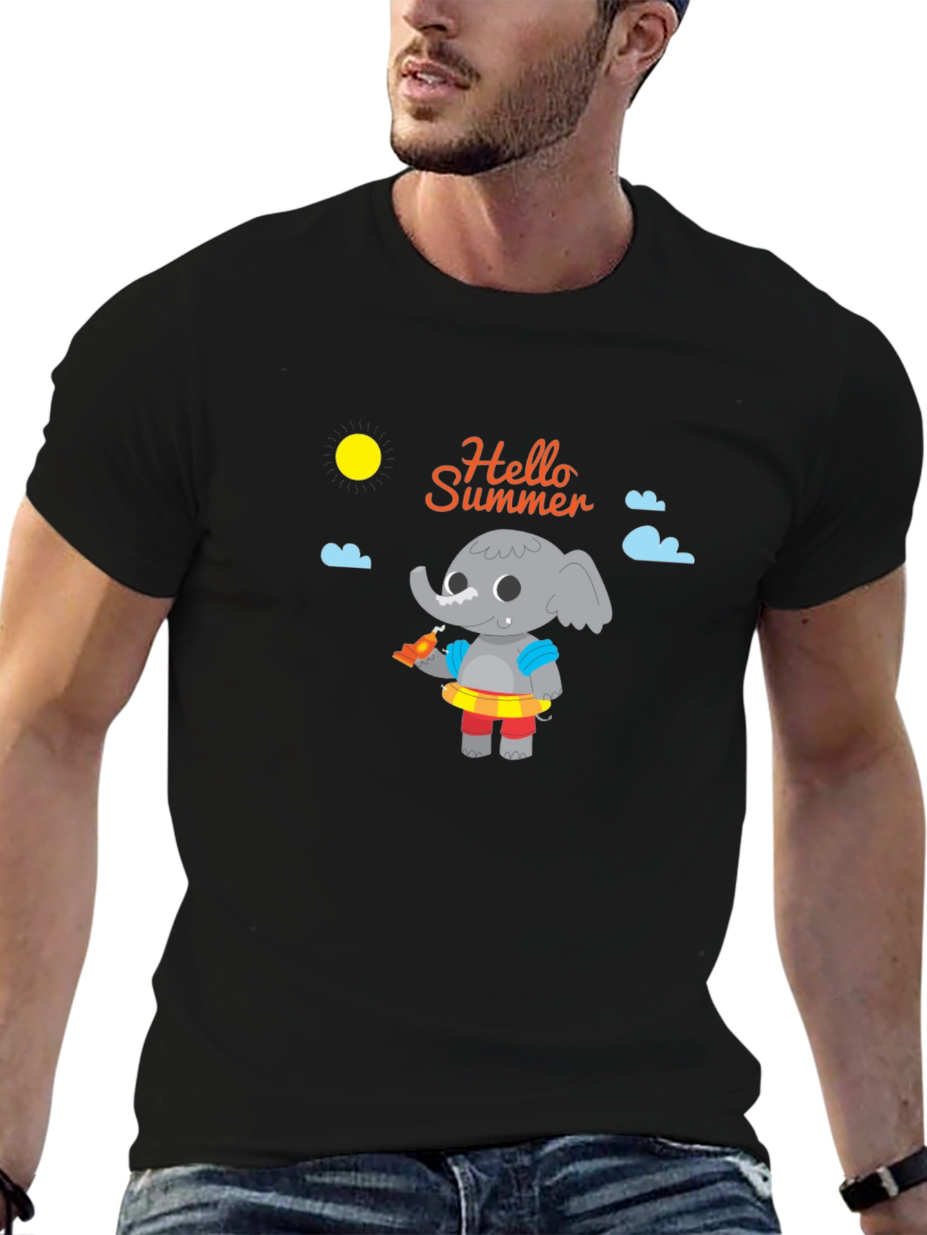Summer Elephant Graphic Tee