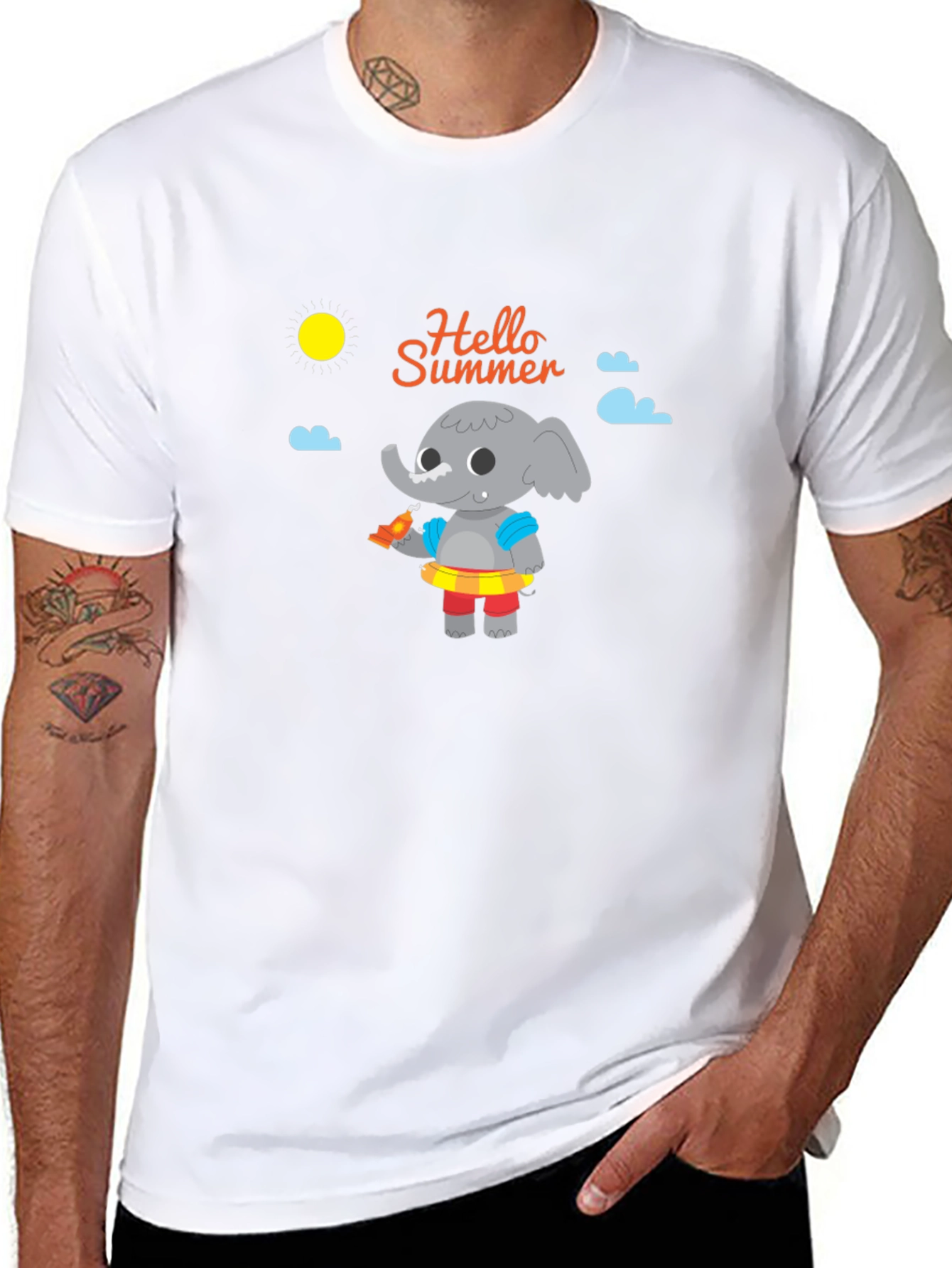 Summer Elephant Graphic Tee