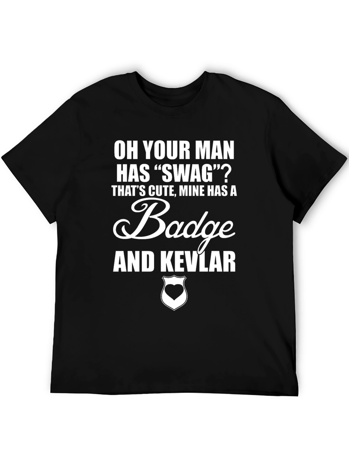 Funny Police Officer T-Shirt: Badge & Kevlar
