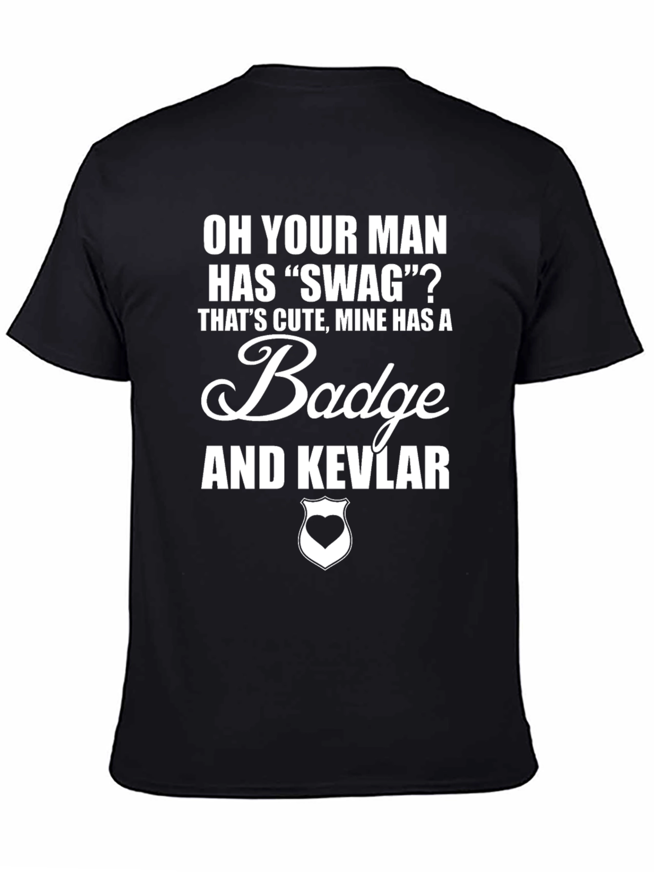 Funny Police Officer T-Shirt: Badge & Kevlar
