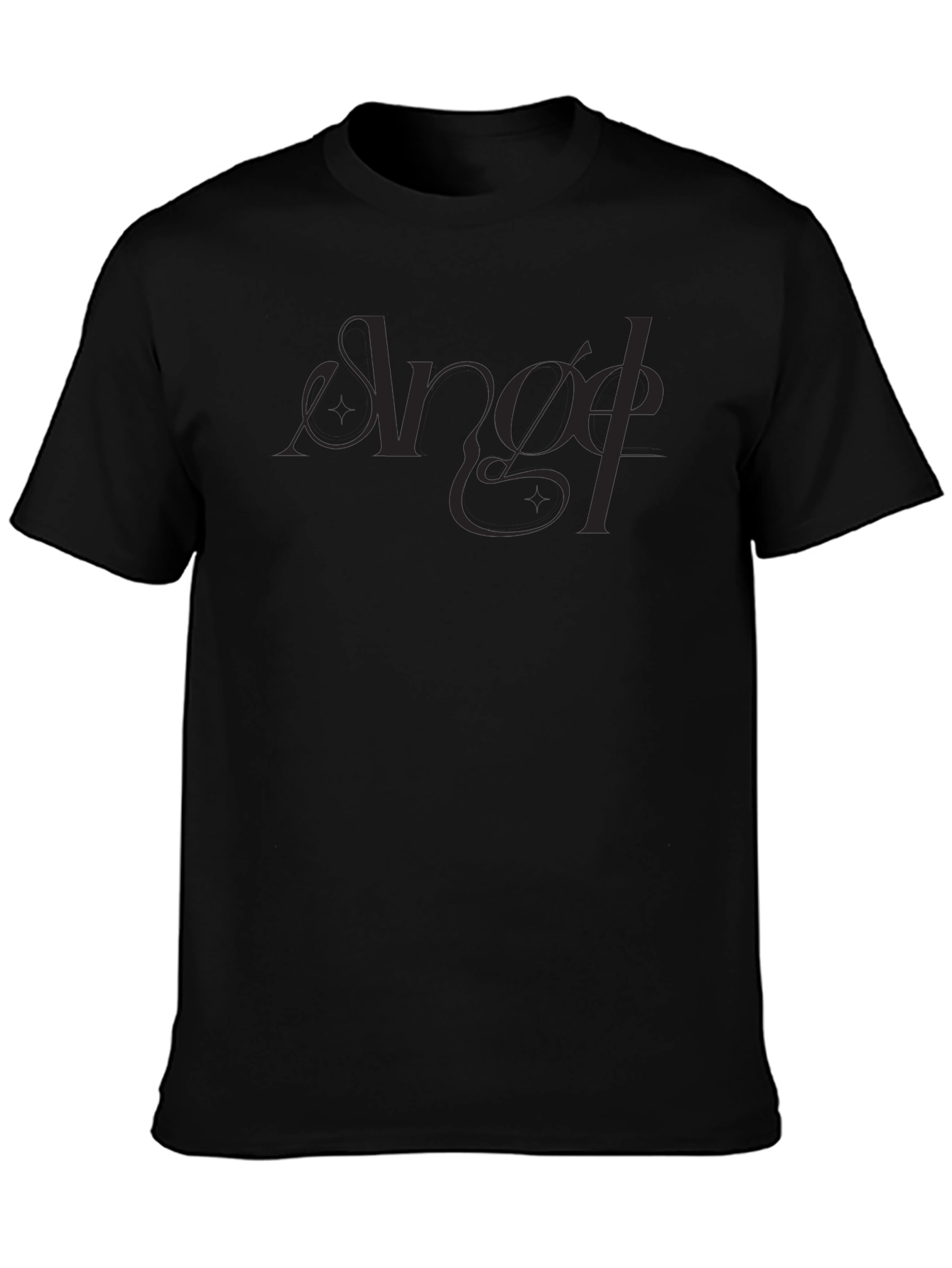 Angel Script Black T-Shirt