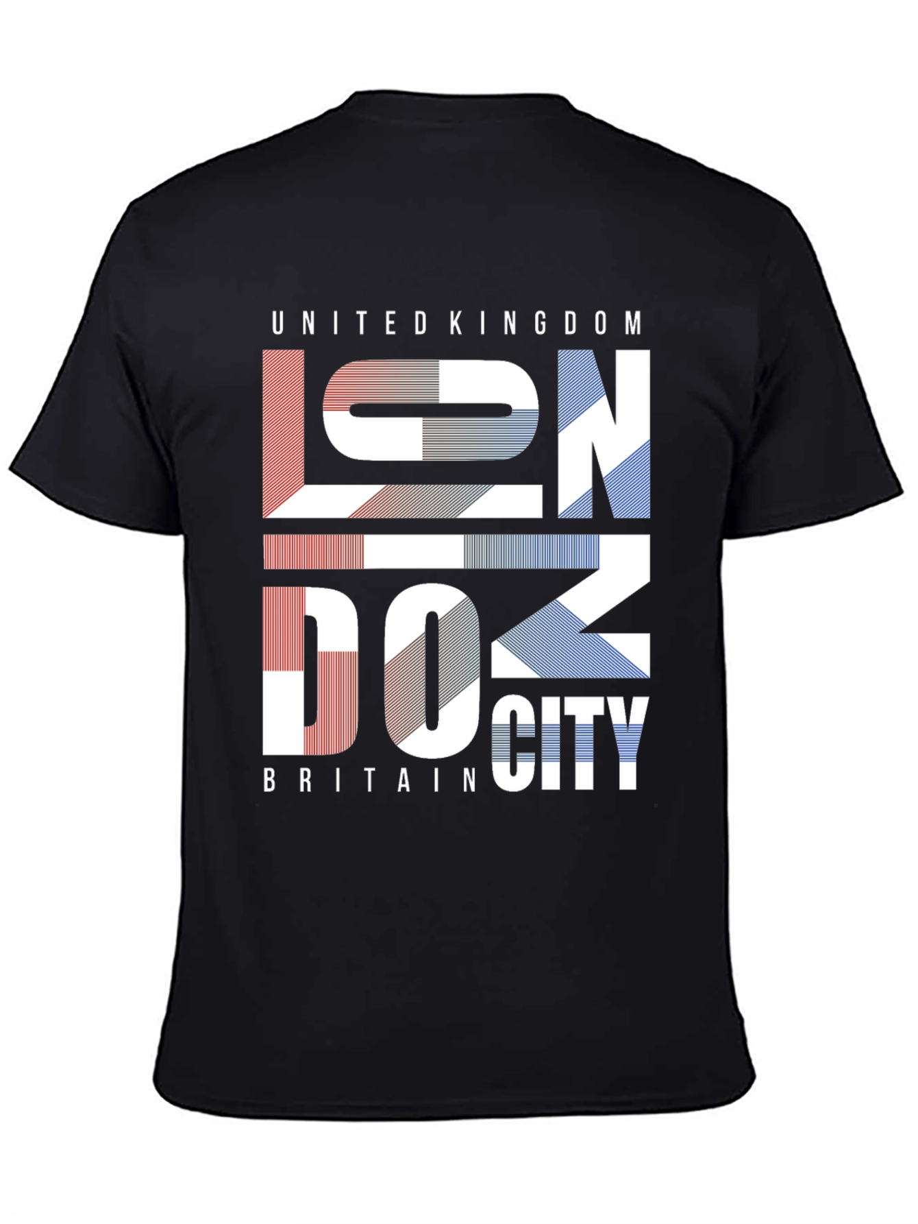 London City Black T-Shirt United Kingdom Britain