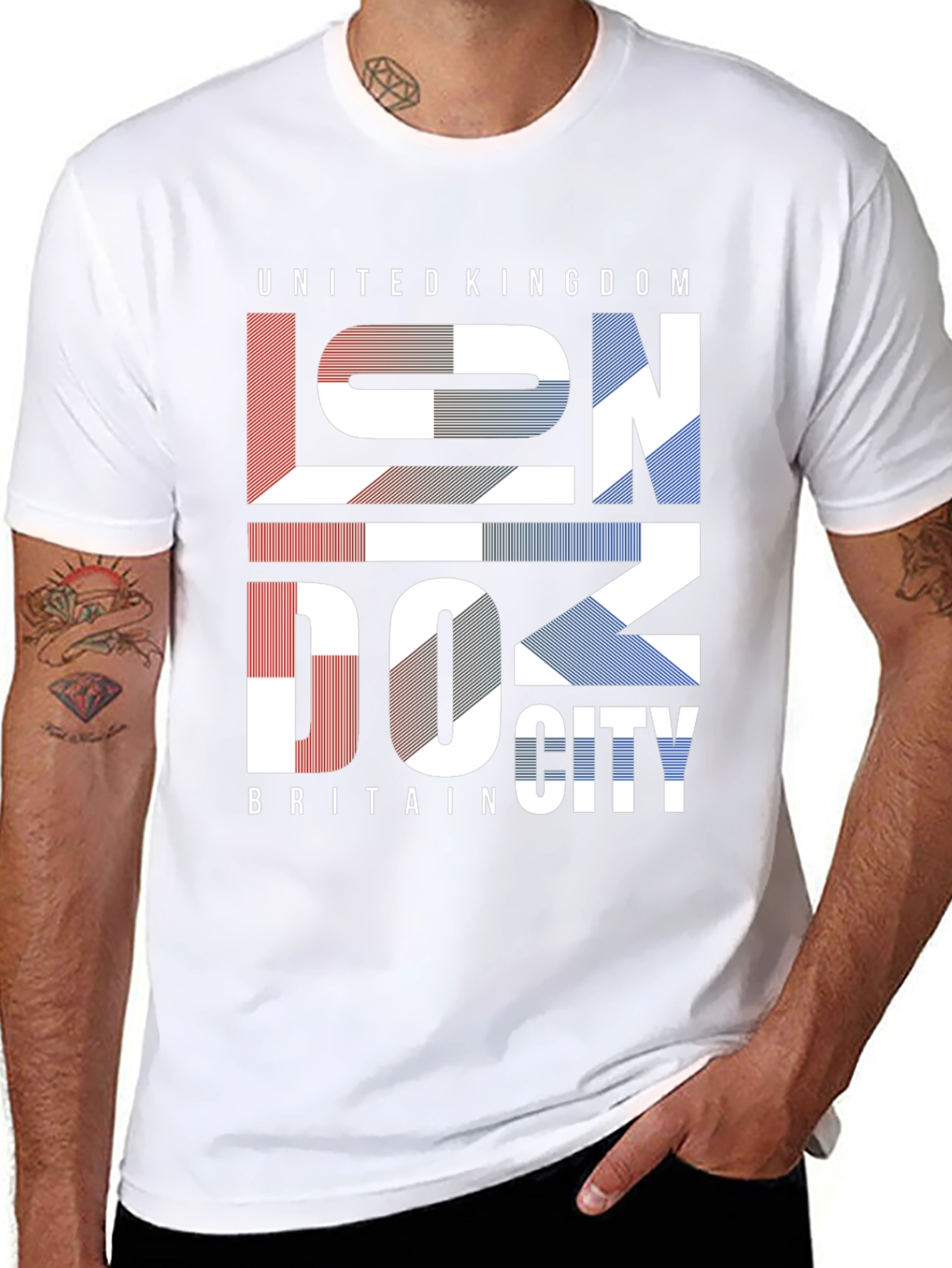 London City Black T-Shirt United Kingdom Britain