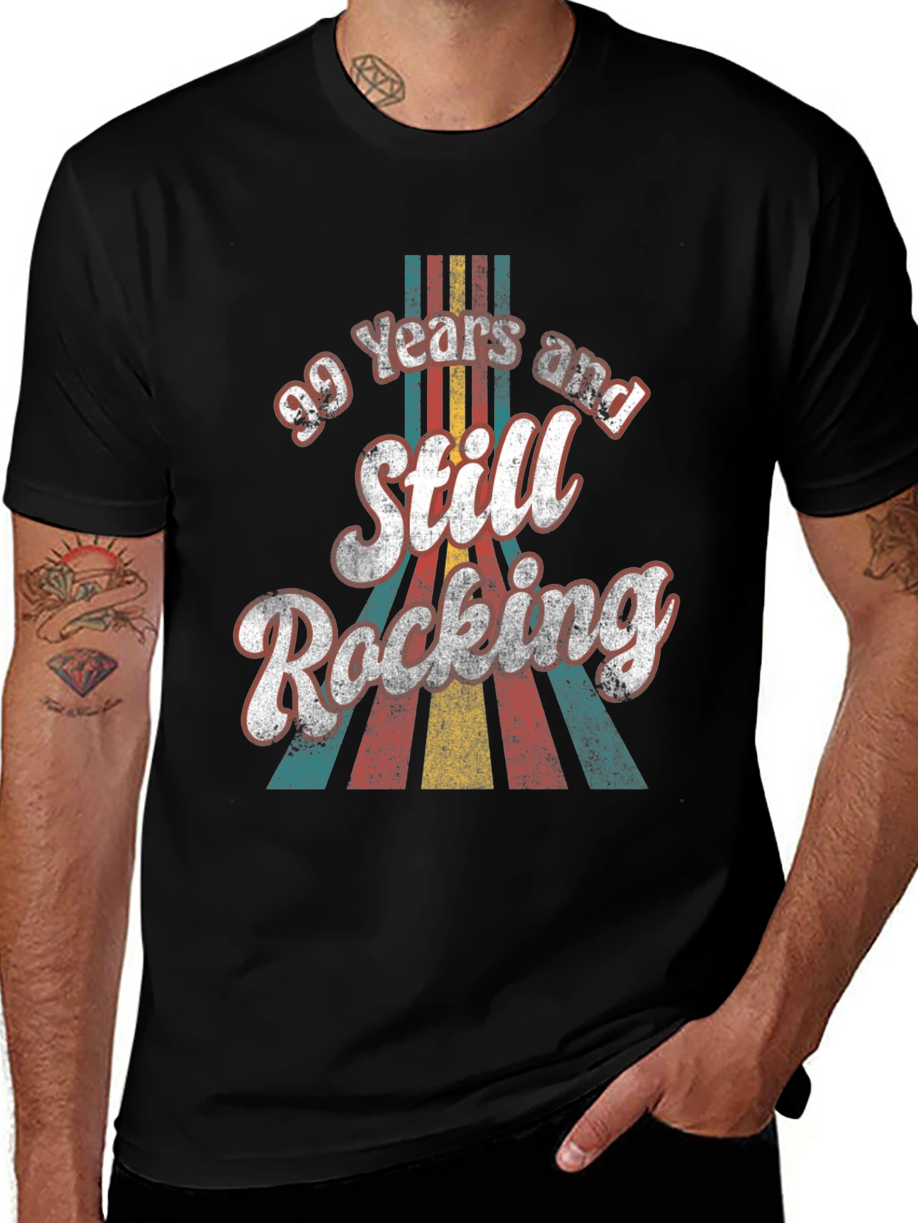 99 Years Still Rocking Retro Birthday T-Shirt