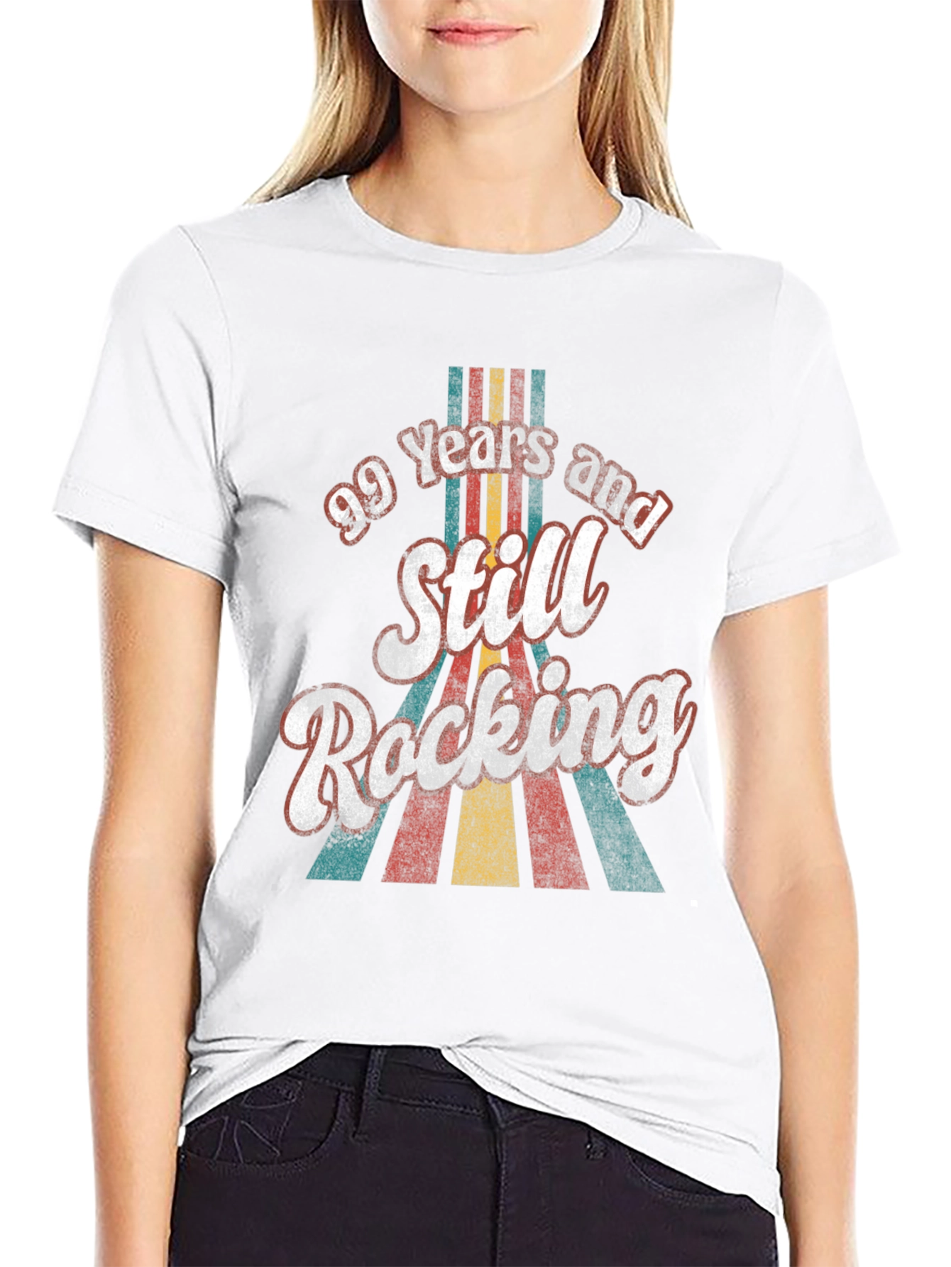 99 Years Still Rocking Retro Birthday T-Shirt