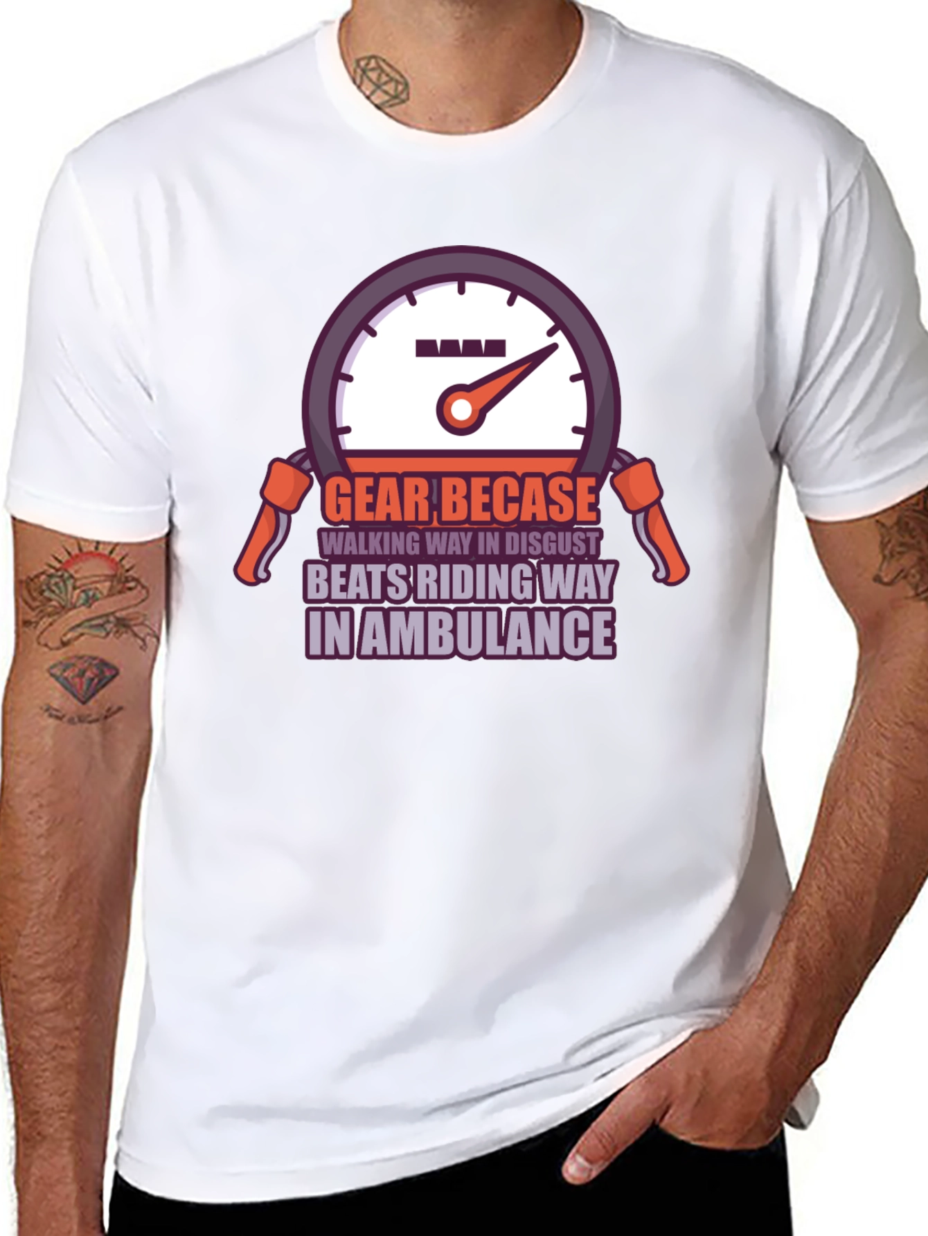 Gear Becase Funny Biker T-Shirt