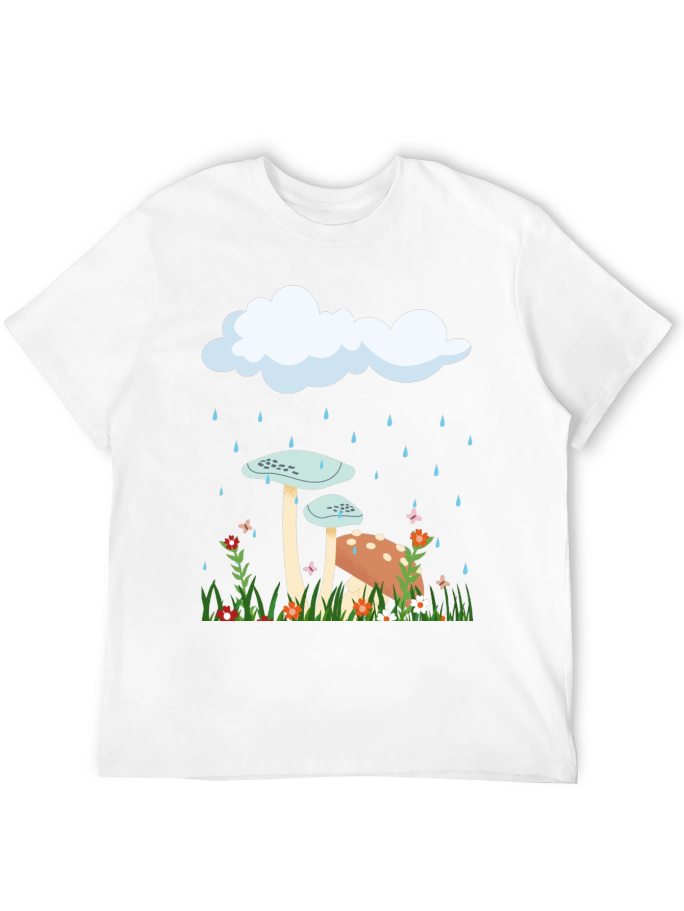 Mushroom Rain Cloud Graphic Tee