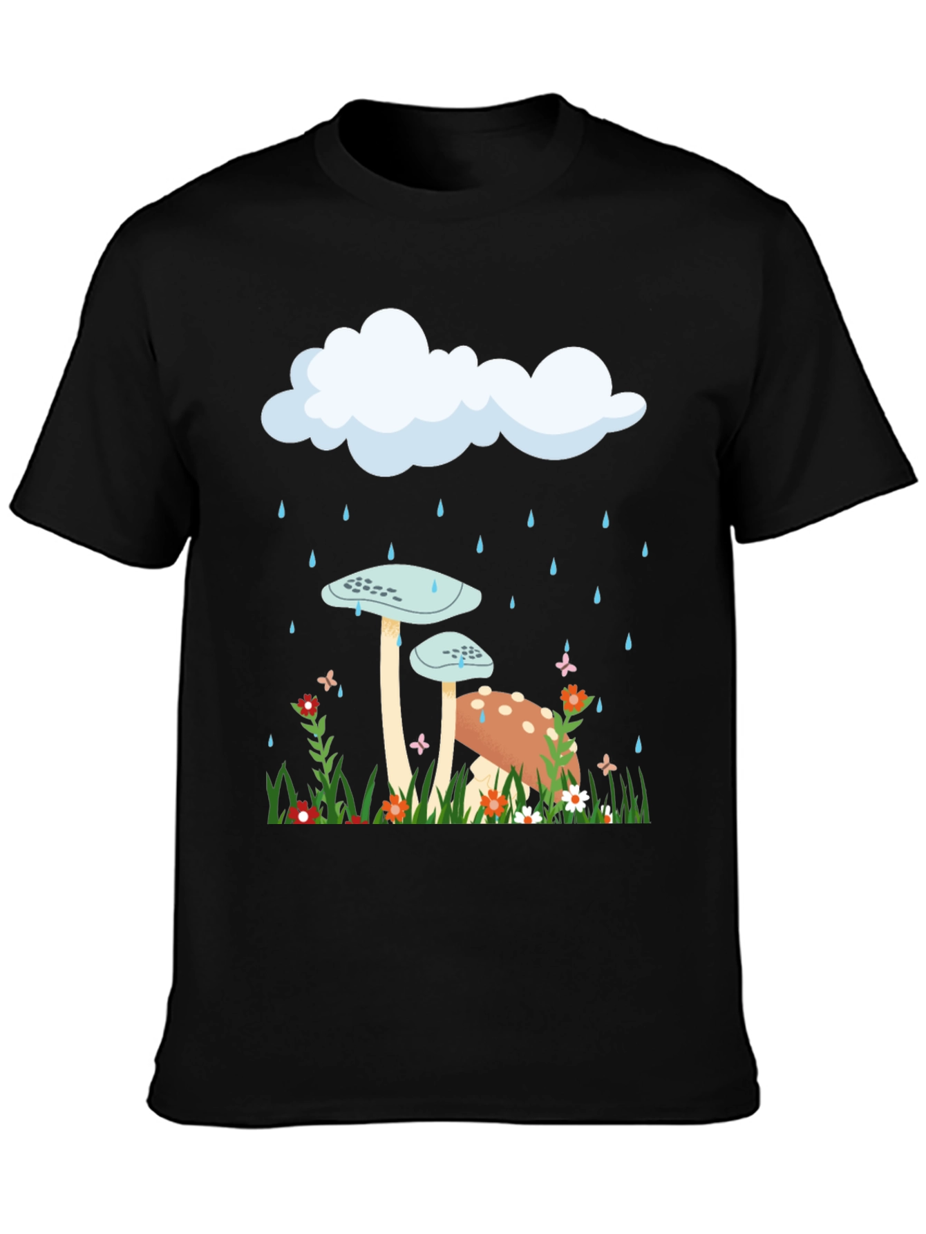 Mushroom Rain Cloud Graphic Tee