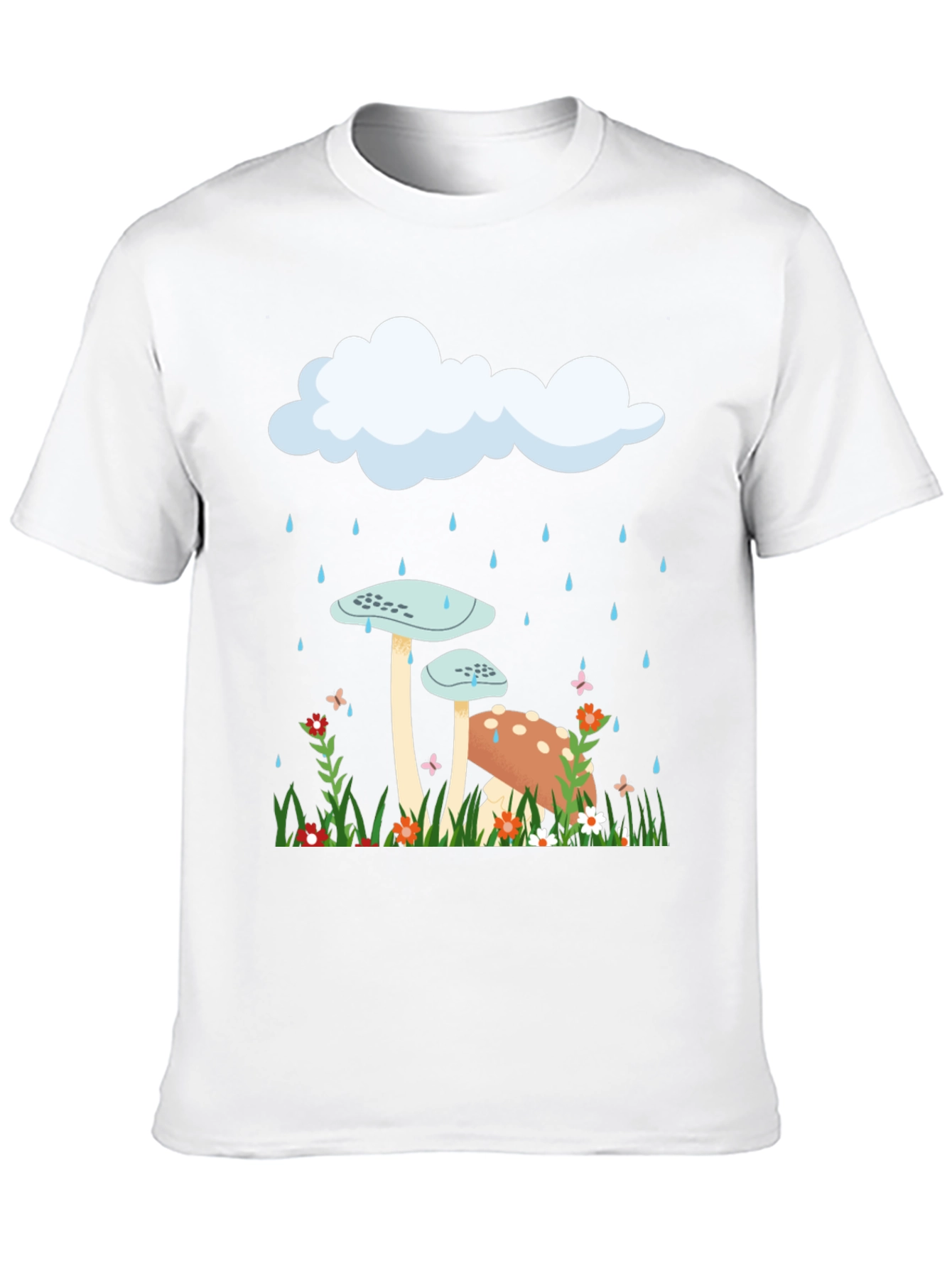 Mushroom Rain Cloud Graphic Tee