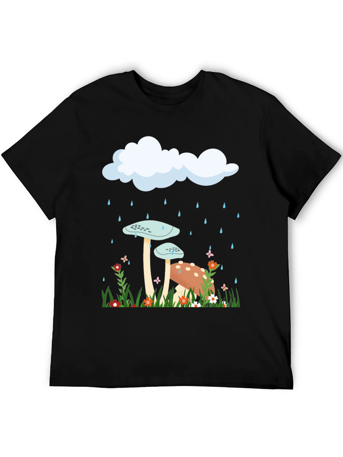 Mushroom Rain Cloud Graphic Tee