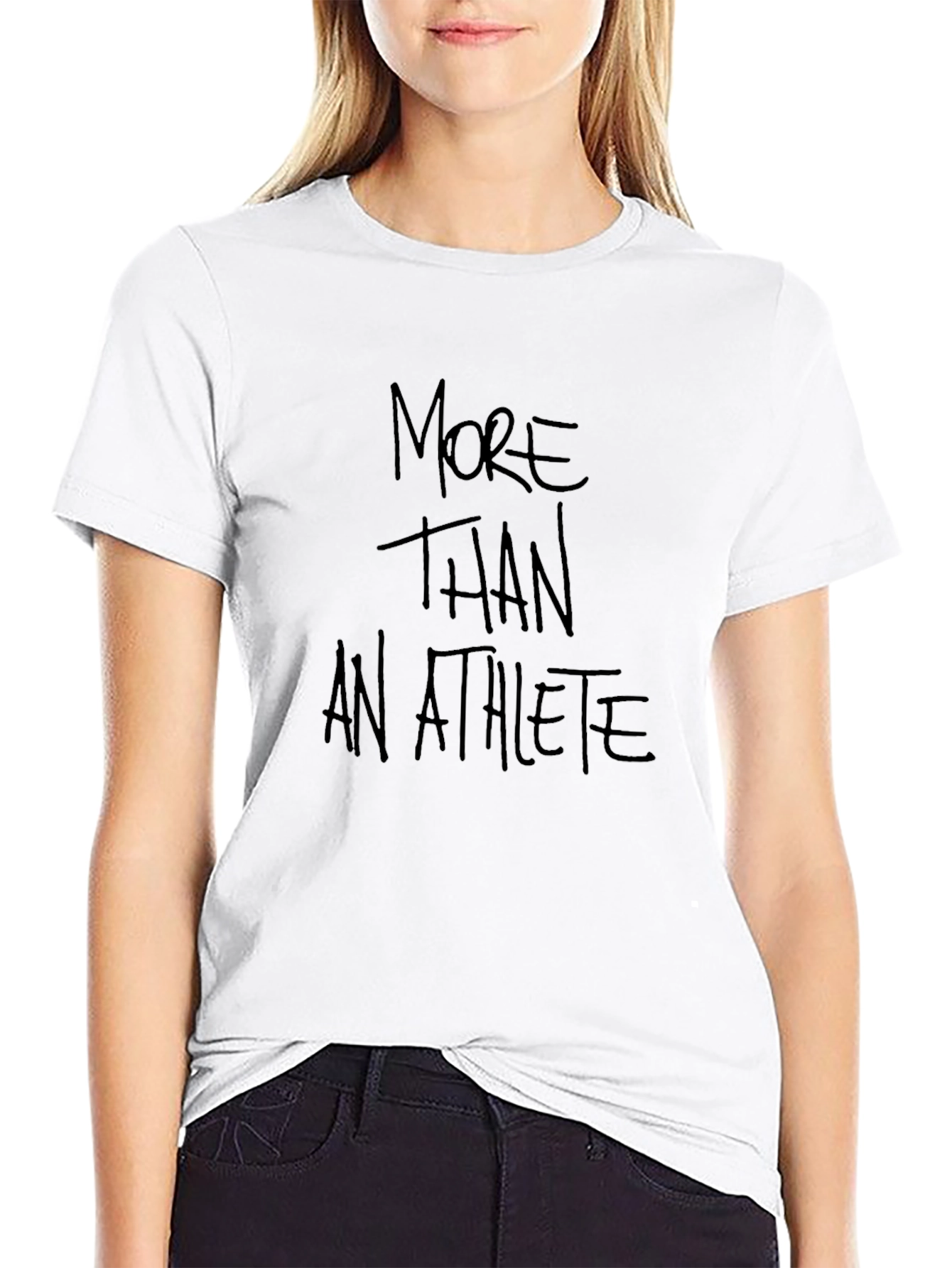 More Than An Athlete Black Graphic Tee