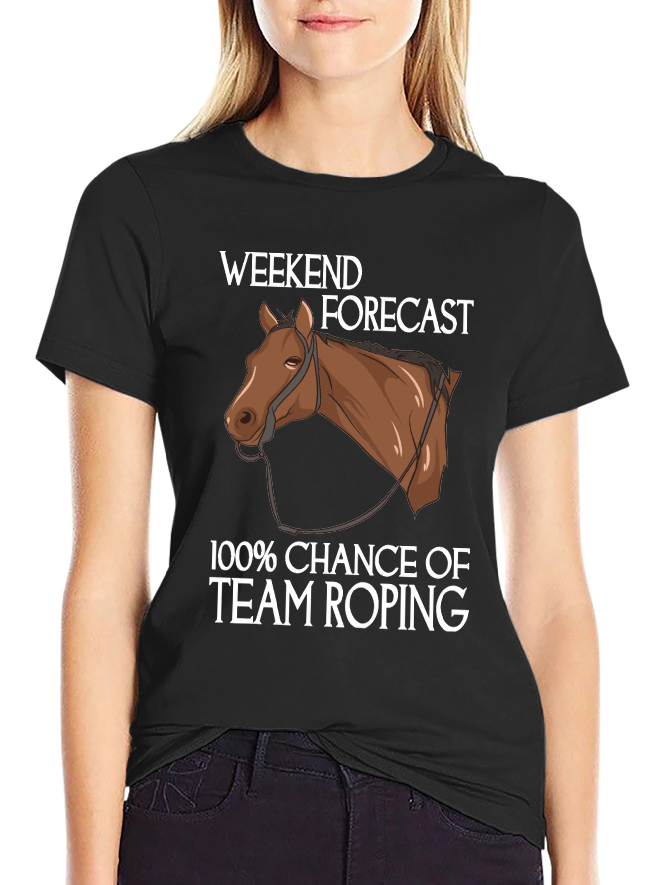 Weekend Forecast Team Roping T-Shirt