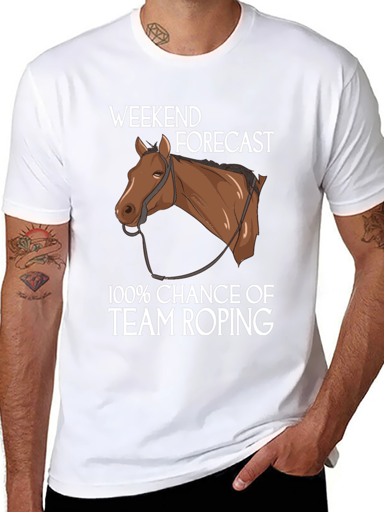 Weekend Forecast Team Roping T-Shirt