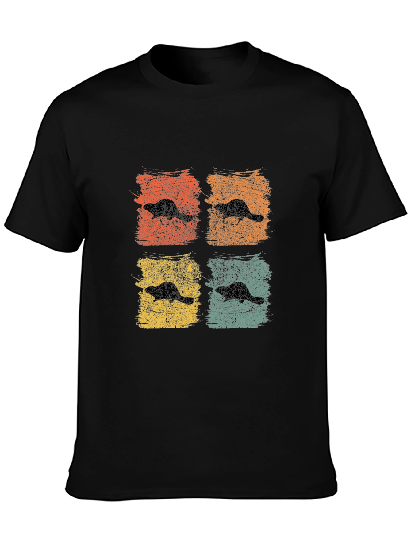 Retro Beaver Graphic T-Shirt - Unisex