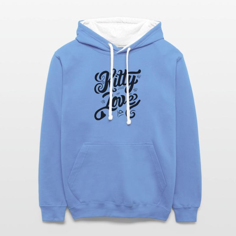 typography T shirt design Kitty Love