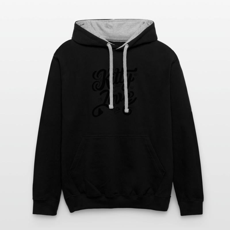 typography T shirt design Kitty Love