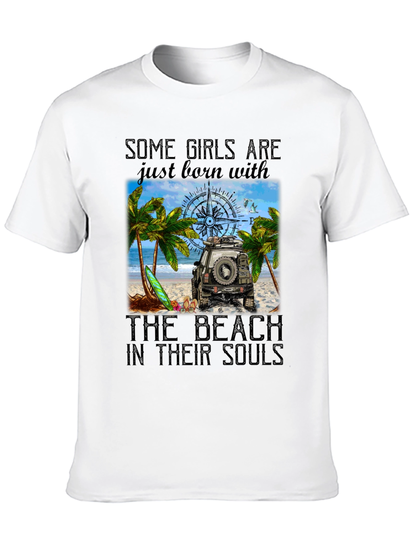Beach Soul Graphic Tee - Womens Summer T-Shirt