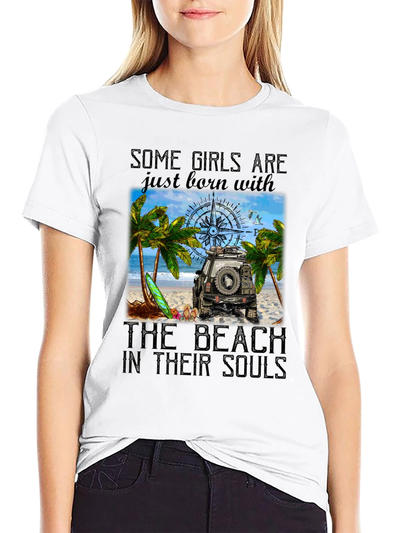 Beach Soul Graphic Tee - Womens Summer T-Shirt
