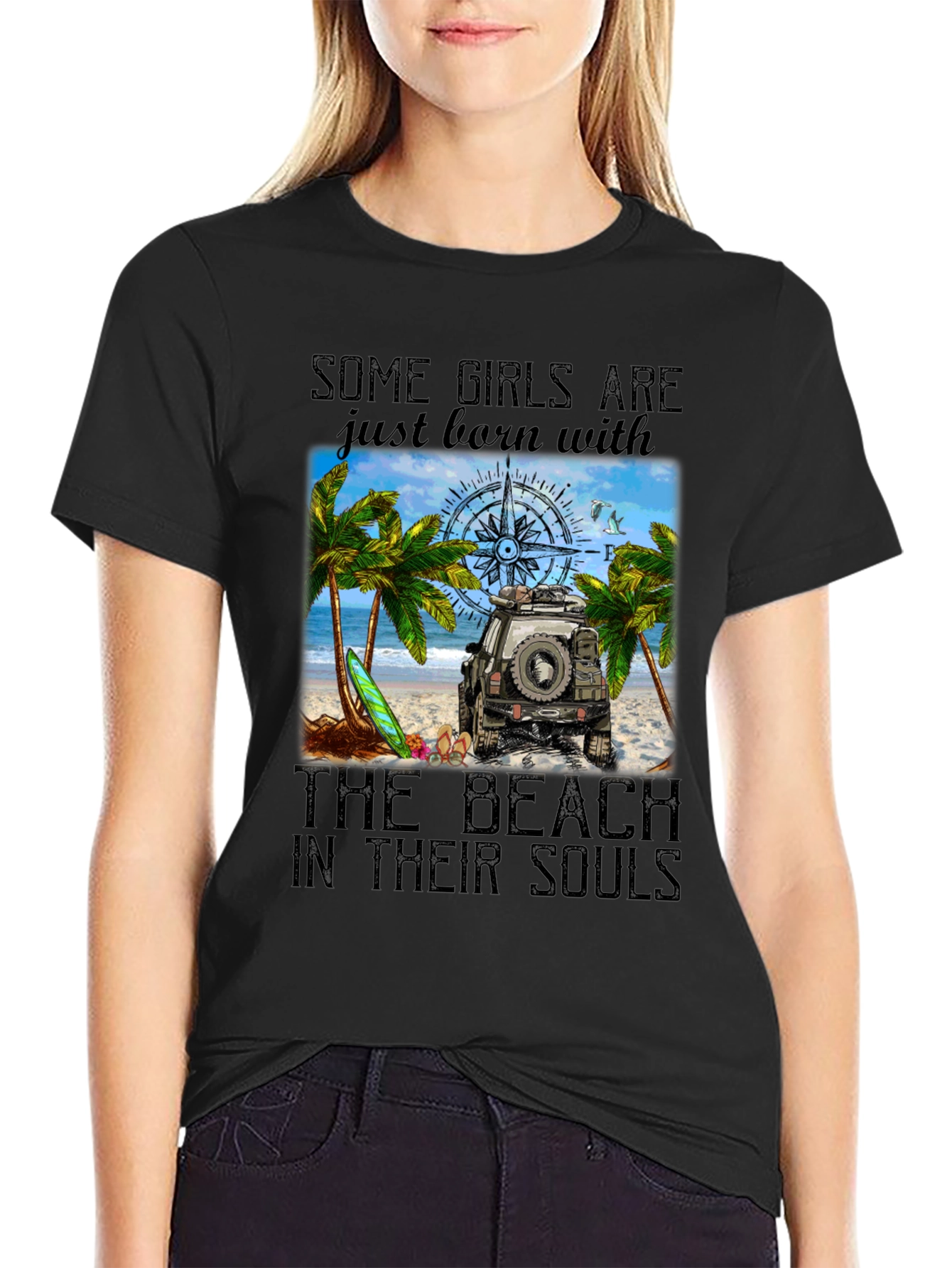 Beach Soul Graphic Tee - Womens Summer T-Shirt