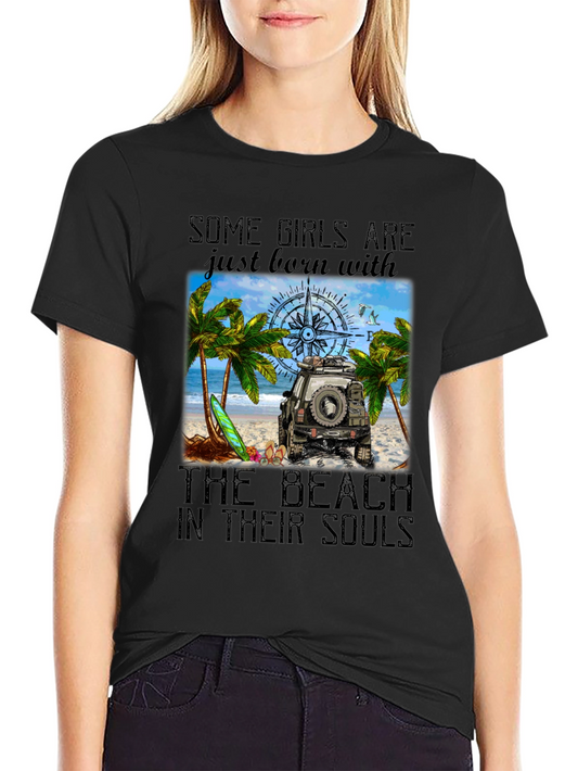 Beach Soul Graphic Tee - Womens Summer T-Shirt
